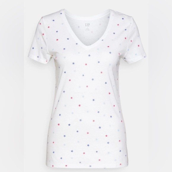 Gap Short Sleeve V-Neck Favorite T Americana Star
Print Graphic T-Shirt Size XL - Picture 1 of 9